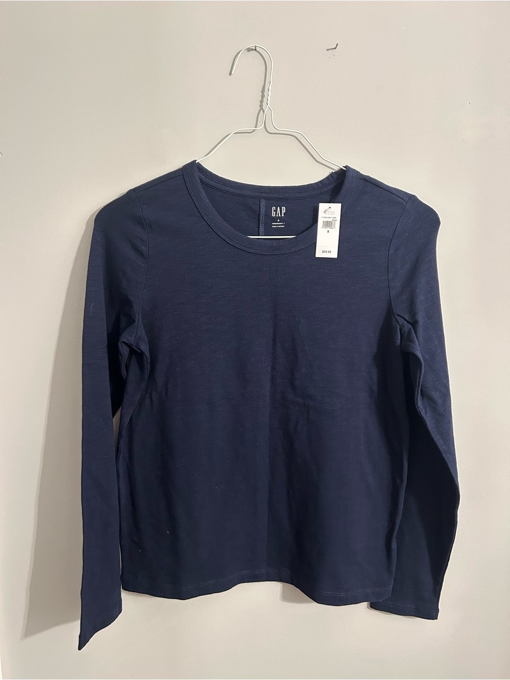 GAP Navy Long Sleeve Crew Tee